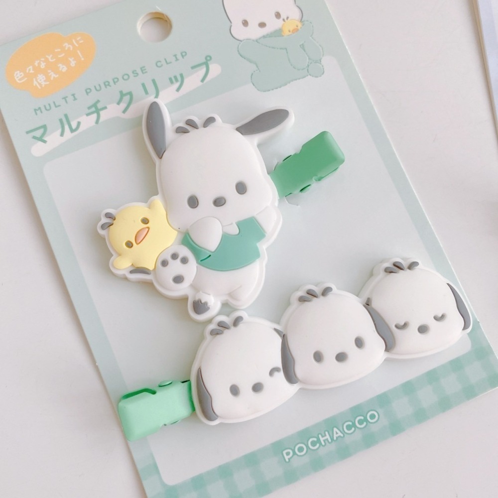 🎈彩虹尾巴🎈卡通矽膠造型無痕髮夾 史努比 三麗鷗 美樂蒂 帕恰狗 人魚漢頓  KITTY 酷洛米 酷企鵝大眼蛙雙子星-細節圖6