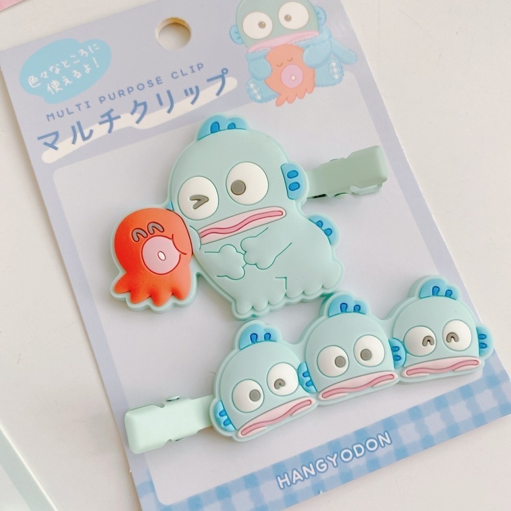 🎈彩虹尾巴🎈卡通矽膠造型無痕髮夾 史努比 三麗鷗 美樂蒂 帕恰狗 人魚漢頓  KITTY 酷洛米 酷企鵝大眼蛙雙子星-細節圖7