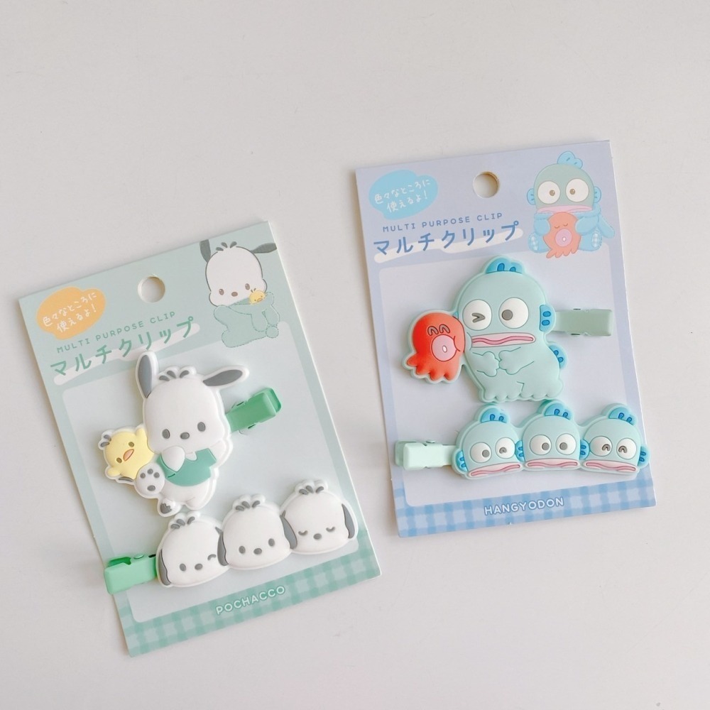 🎈彩虹尾巴🎈卡通矽膠造型無痕髮夾 史努比 三麗鷗 美樂蒂 帕恰狗 人魚漢頓  KITTY 酷洛米 酷企鵝大眼蛙雙子星-細節圖9