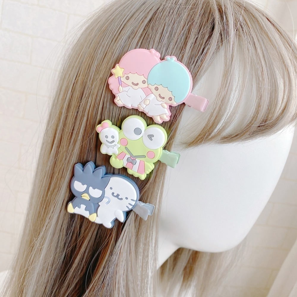 🎈彩虹尾巴🎈卡通矽膠造型無痕髮夾 史努比 三麗鷗 美樂蒂 帕恰狗 人魚漢頓  KITTY 酷洛米 酷企鵝大眼蛙雙子星-細節圖11