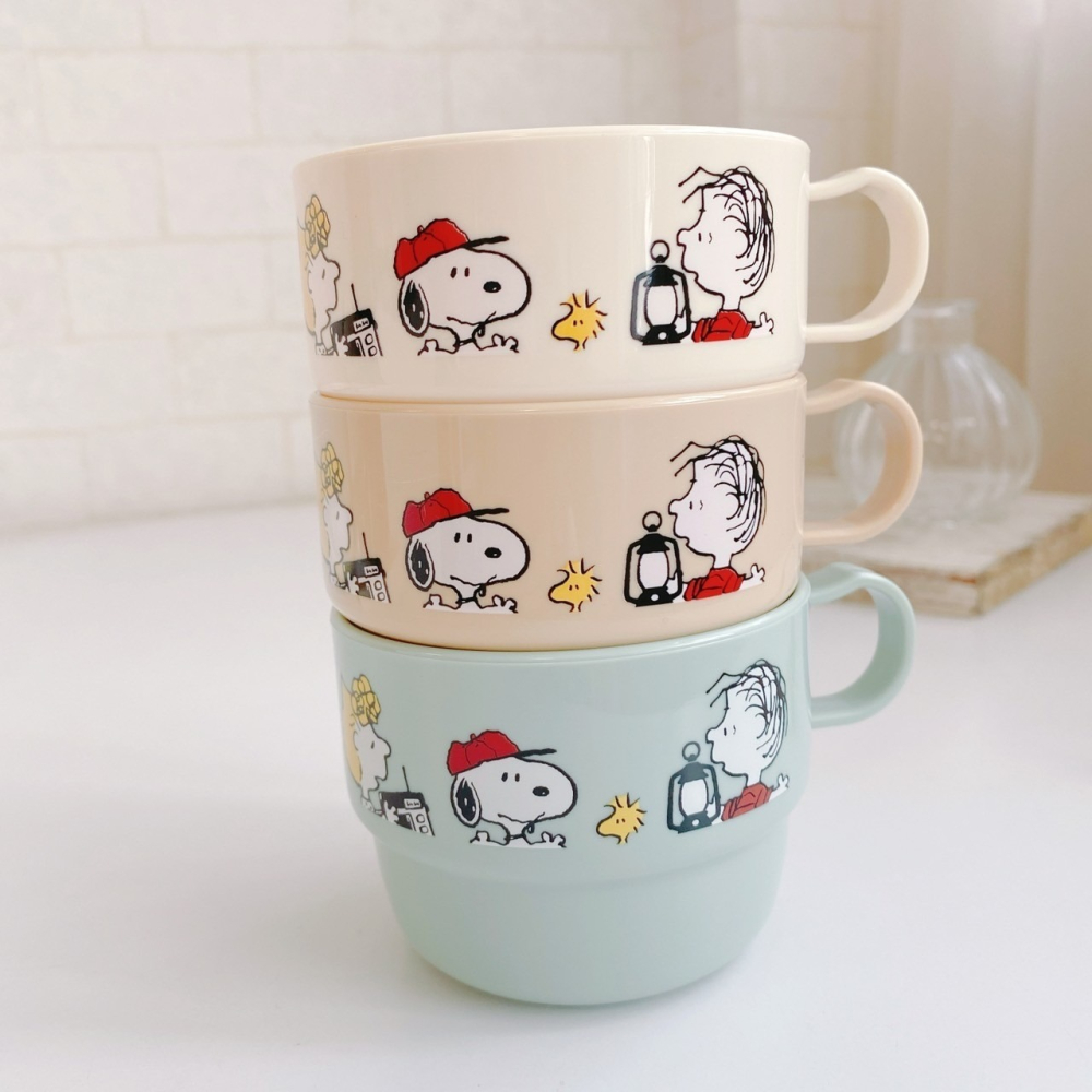 🎈彩虹尾巴🎈日本製史努比秋季餐具系列 SNOOPY 餐盤 筷匙組 湯匙 筷子 塑膠水杯 單耳杯  塑膠杯 杯子-細節圖9