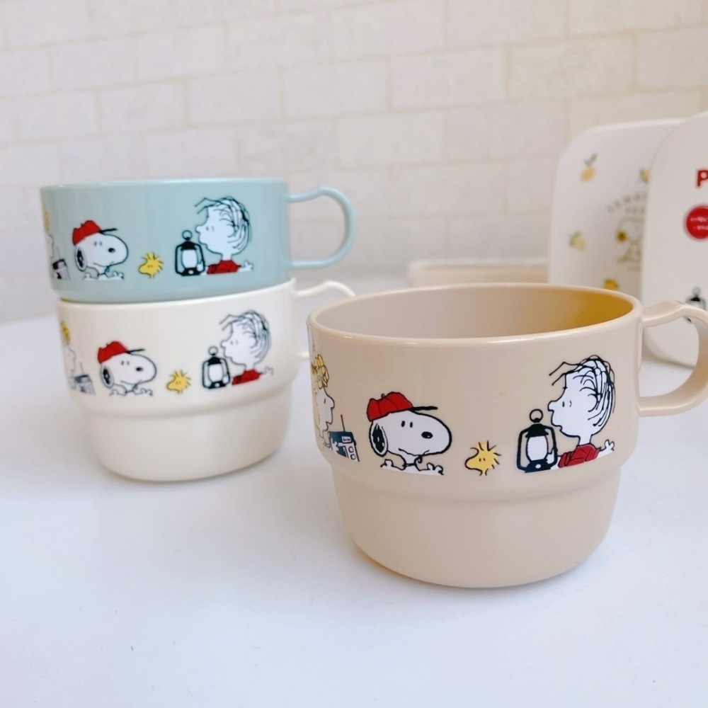 🎈彩虹尾巴🎈日本製史努比秋季餐具系列 SNOOPY 餐盤 筷匙組 湯匙 筷子 塑膠水杯 單耳杯  塑膠杯 杯子-細節圖11