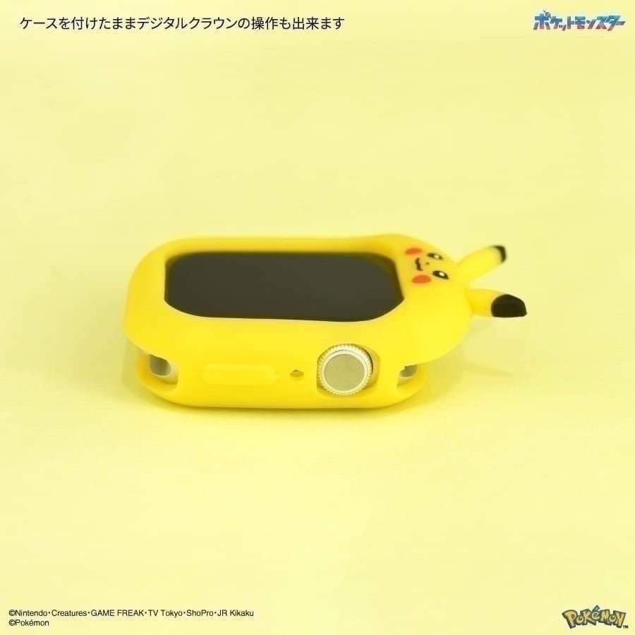 🎈彩虹尾巴🎈日本卡通Apple Watch 41/40/38mm 對應 皮卡丘 米奇 維尼 矽膠保護殼 小熊維尼-細節圖3