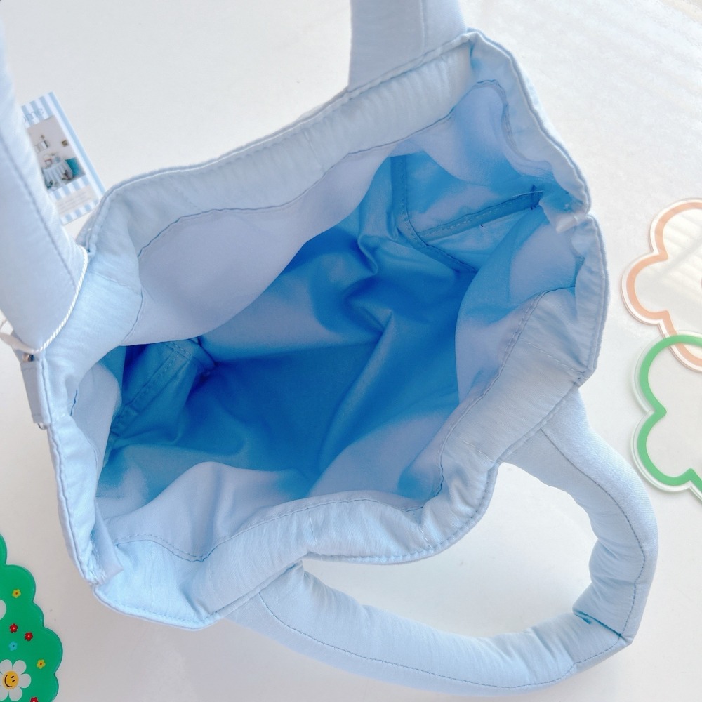 🎈彩虹尾巴🎈日本史努比絨毛玩具系列手提袋 SNOOPY 藍色手提袋 藍色 提袋-細節圖4