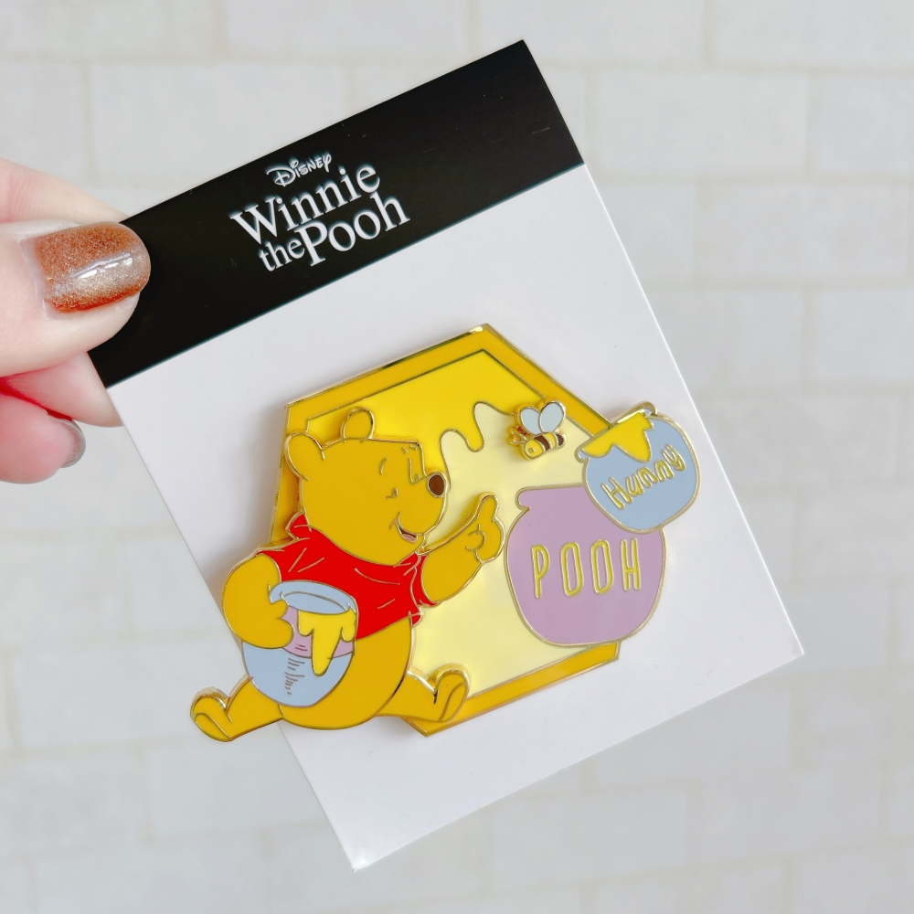 🎈彩虹尾巴🎈日本維尼造型可轉動別針徽章 維尼熊 小熊維尼 Winnie-the-Pooh-細節圖3