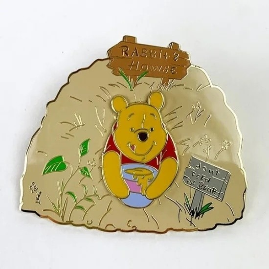 🎈彩虹尾巴🎈日本維尼造型可轉動別針徽章 維尼熊 小熊維尼 Winnie-the-Pooh-細節圖5