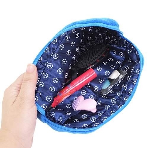 🎈彩虹尾巴🎈哆啦A夢絨毛筆袋 小叮噹 大臉 Doraemon 小物包 收納小物包 收納小包 鈴鐺-細節圖9