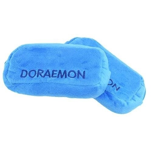 🎈彩虹尾巴🎈哆啦A夢絨毛筆袋 小叮噹 大臉 Doraemon 小物包 收納小物包 收納小包 鈴鐺-細節圖10