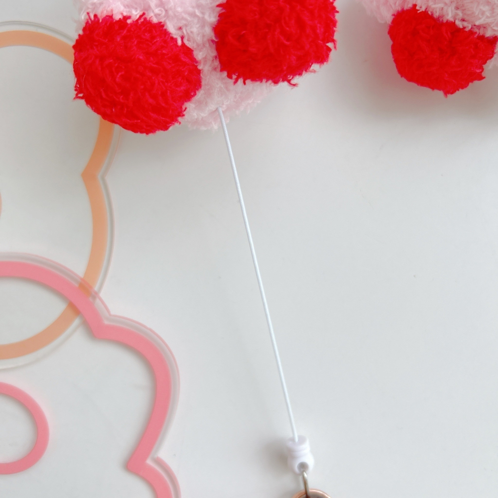 🎈彩虹尾巴🎈星之卡比粉嫩絨毛伸縮易拉扣 卡比之星 卡比 Kirby 絨毛娃娃 玩偶 星星卡比 娃娃吊飾-細節圖4