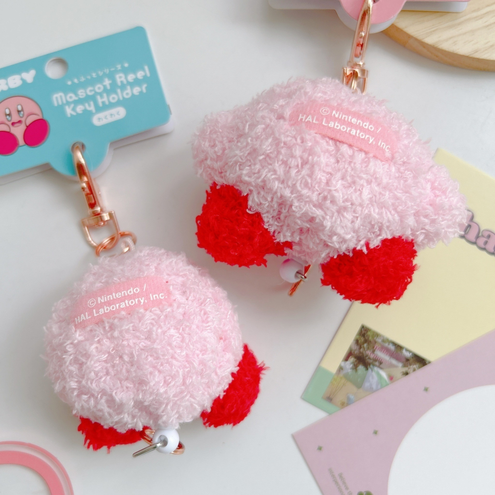 🎈彩虹尾巴🎈星之卡比粉嫩絨毛伸縮易拉扣 卡比之星 卡比 Kirby 絨毛娃娃 玩偶 星星卡比 娃娃吊飾-細節圖5