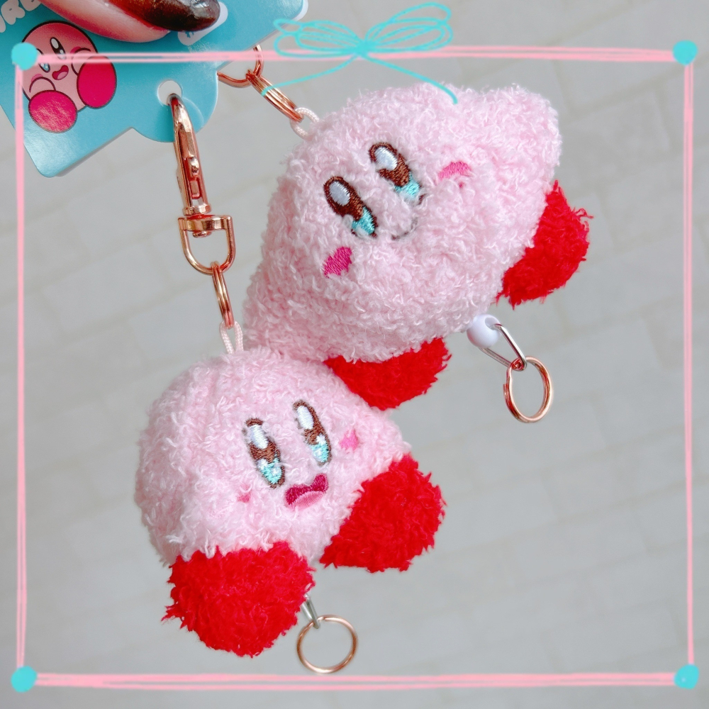 🎈彩虹尾巴🎈星之卡比粉嫩絨毛伸縮易拉扣 卡比之星 卡比 Kirby 絨毛娃娃 玩偶 星星卡比 娃娃吊飾-細節圖6