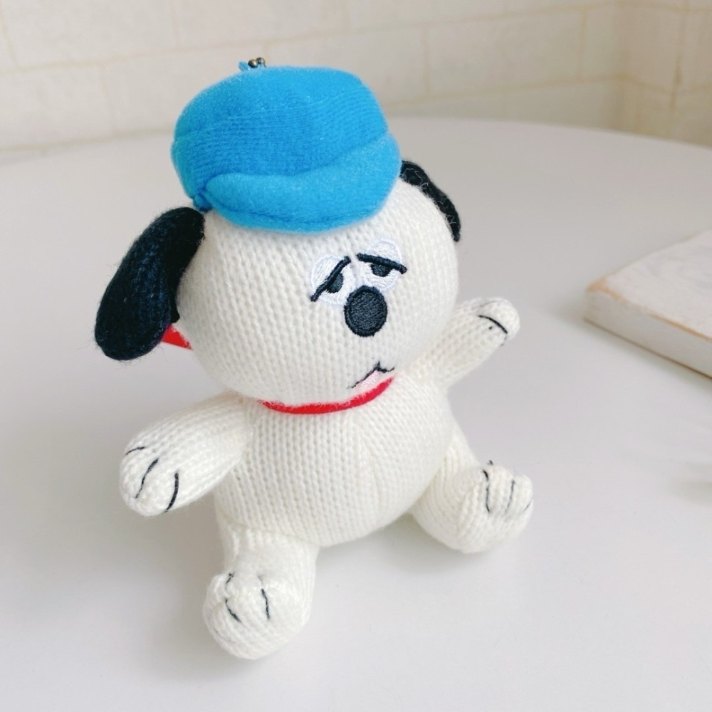 🎈彩虹尾巴🎈歐拉夫針織娃娃珠鍊吊飾 歐拉夫 奧拉夫 Olaf 針織系列 史奴比兄弟 吊飾娃娃-細節圖4