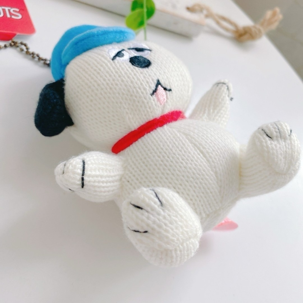 🎈彩虹尾巴🎈歐拉夫針織娃娃珠鍊吊飾 歐拉夫 奧拉夫 Olaf 針織系列 史奴比兄弟 吊飾娃娃-細節圖5