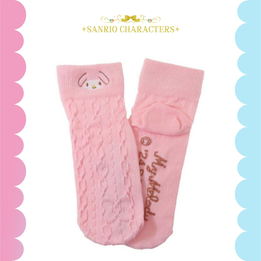 🎈彩虹尾巴🎈成人棉質短襪 襪子(22-24cm)三麗鷗 KITTY 人魚漢頓 布丁狗 美樂蒂 酷企鵝 帕恰狗 大耳狗-細節圖3