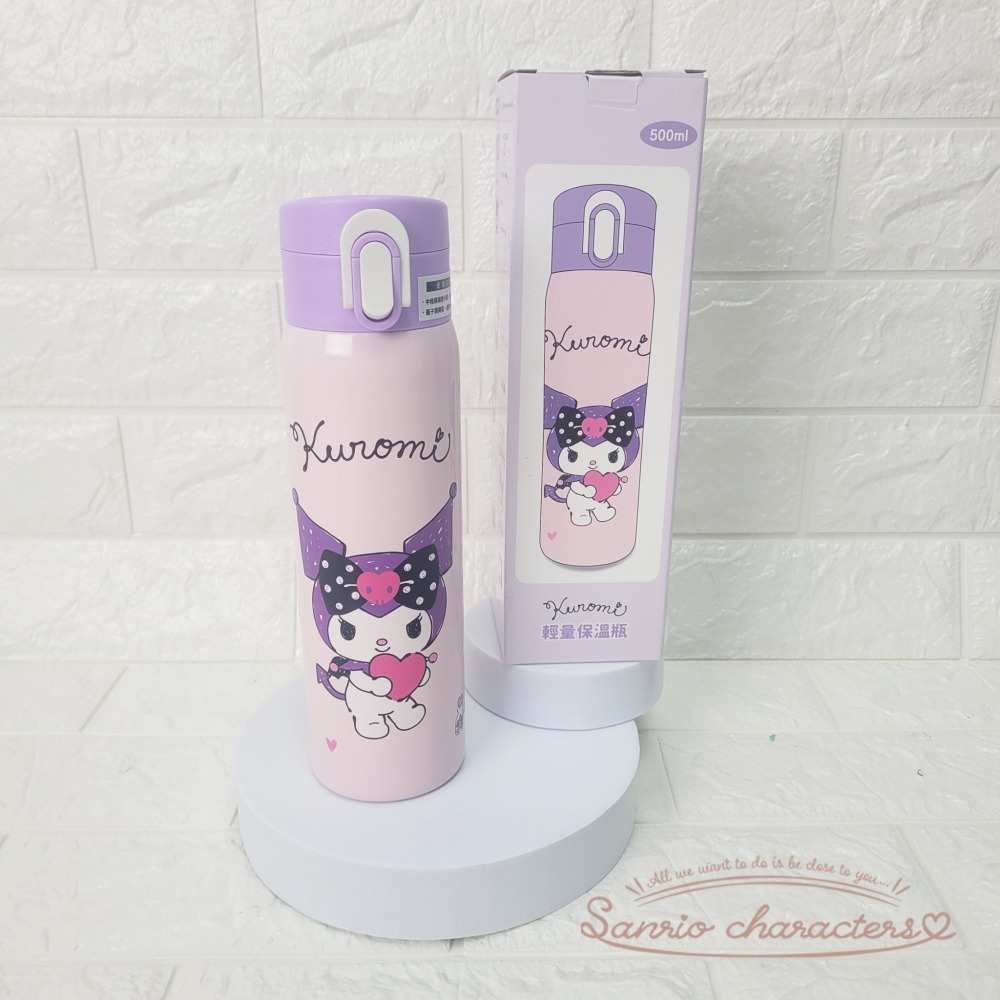 🎈彩虹尾巴🎈輕量保溫瓶 500ml 三麗鷗 KITTY 大耳狗 酷洛米 酷企鵝 雙子星 雙星仙子 保溫杯-細節圖3