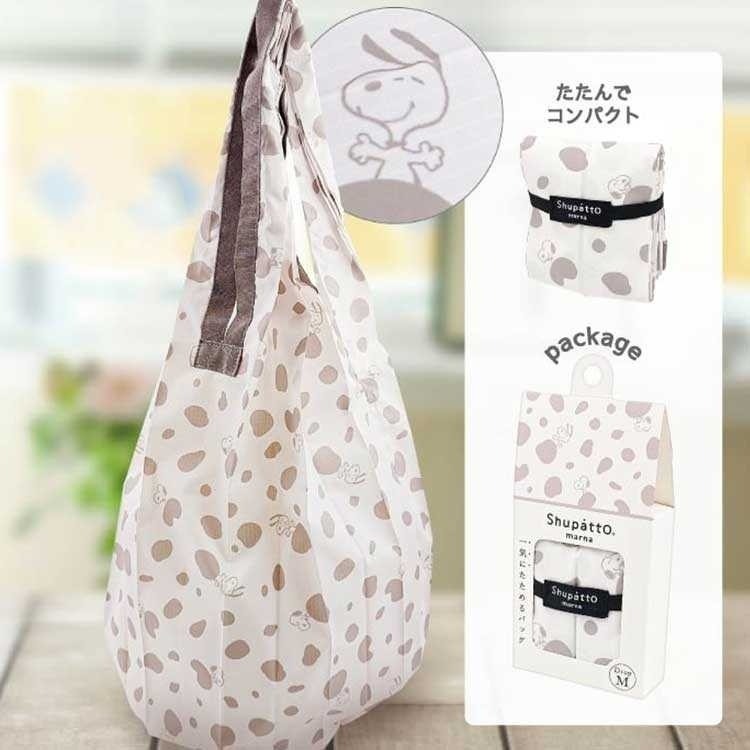 🎈彩虹尾巴🎈Shupatto史努比折疊秒收購物袋 SNOOPY 環保袋 手提袋 折疊購物袋 風琴摺疊購物袋-細節圖11