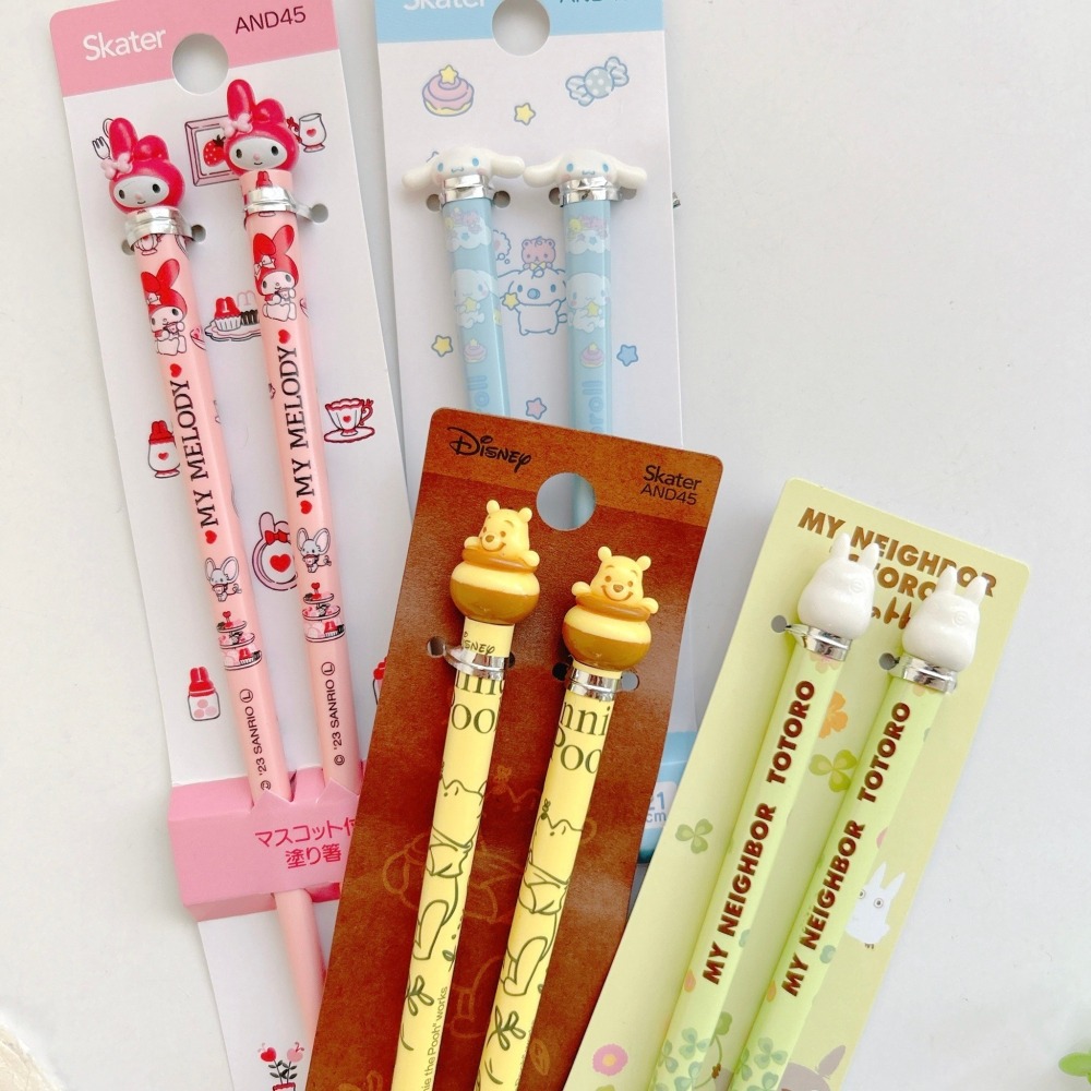 🎈彩虹尾巴🎈卡通大頭彩繪21cm筷子 SKATER 龍貓 小熊維尼 大耳狗 美樂蒂 三麗鷗 維尼熊 豆豆龍 立體-細節圖10