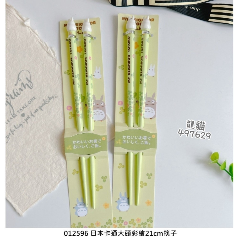 🎈彩虹尾巴🎈卡通大頭彩繪21cm筷子 SKATER 龍貓 小熊維尼 大耳狗 美樂蒂 三麗鷗 維尼熊 豆豆龍 立體-規格圖11