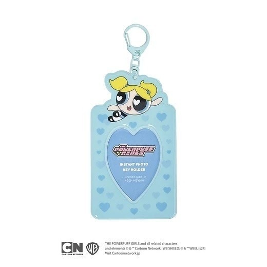 🎈彩虹尾巴🎈飛天小女警照片鑰匙圈 花花 泡泡 毛毛 票卡夾 The Powerpuff Girls-細節圖8