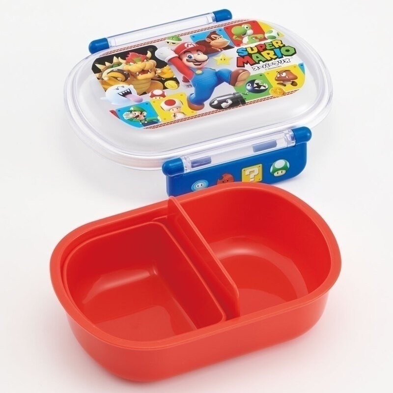 🎈彩虹尾巴🎈日本製瑪利歐系列 Mario 分隔便當盒 三入便當盒 塑膠便當盒 餐盒-細節圖8