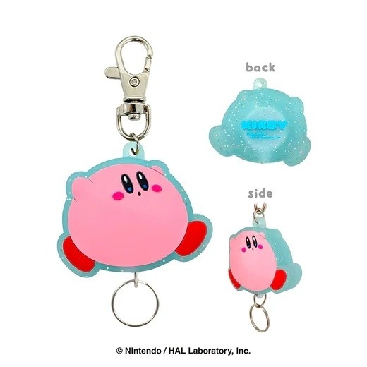 🎈彩虹尾巴🎈星之卡比粉嫩造型伸縮易拉扣 Kirby 鑰匙圈 吊飾 任天堂星之卡比 伸縮鑰匙圈吊飾-細節圖9