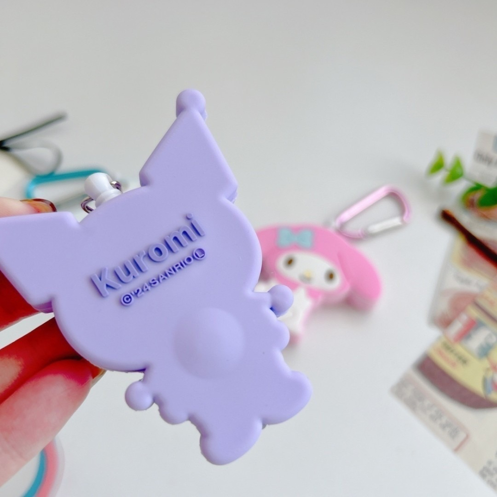 🎈彩虹尾巴🎈三麗鷗造型伸縮易拉扣附燈 大耳狗 美樂蒂 酷洛米 登山扣環 易拉扣 伸縮扣-細節圖6