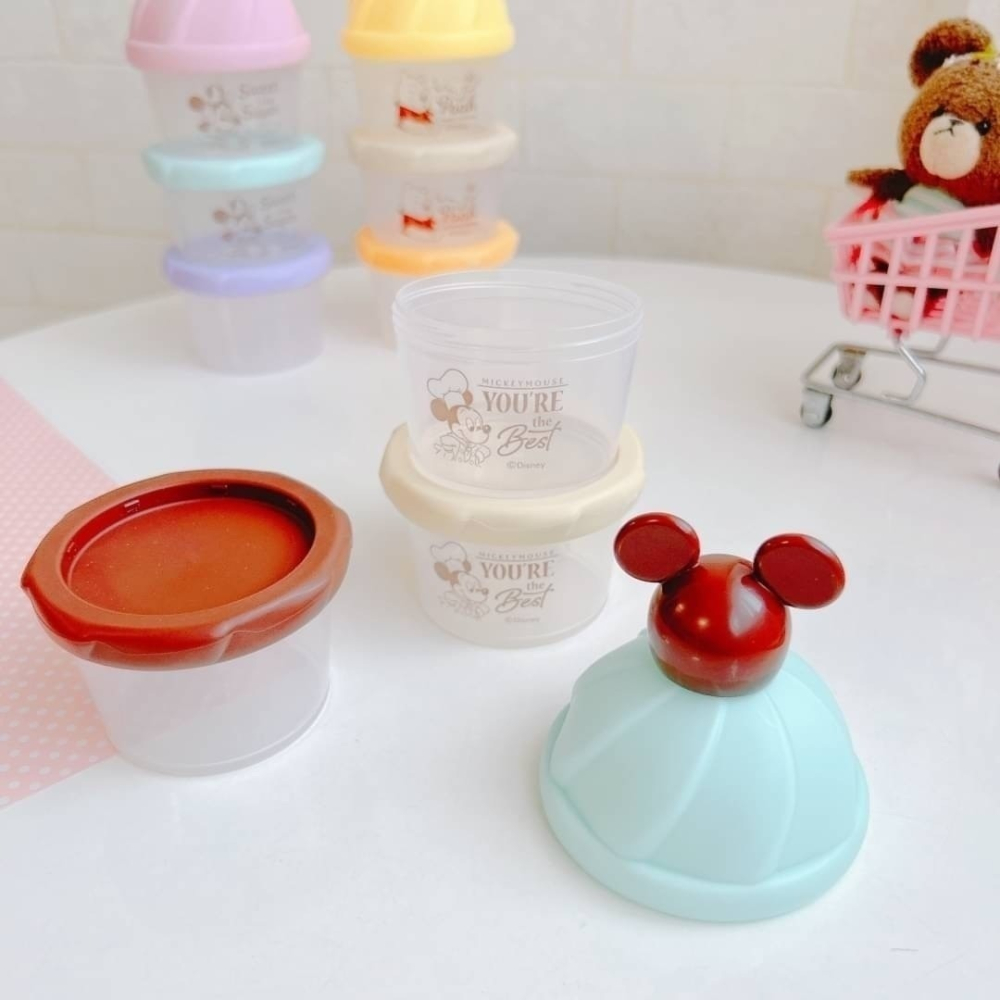 🎈彩虹尾巴🎈日本製 迪士尼造型三層奶粉罐👶🏻米奇 米妮 小熊維尼 米老鼠 Mickey Minnie 維尼熊-細節圖2