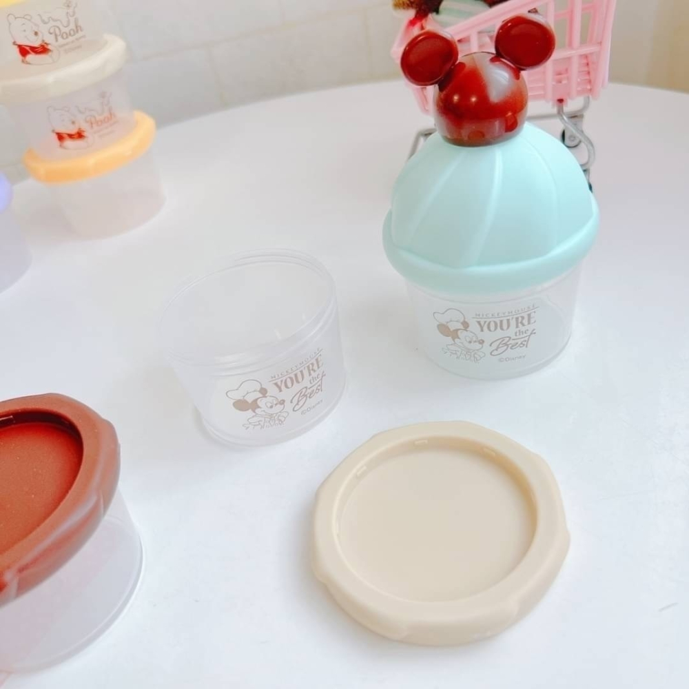 🎈彩虹尾巴🎈日本製 迪士尼造型三層奶粉罐👶🏻米奇 米妮 小熊維尼 米老鼠 Mickey Minnie 維尼熊-細節圖3