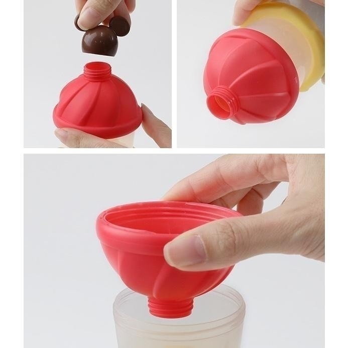 🎈彩虹尾巴🎈日本製 迪士尼造型三層奶粉罐👶🏻米奇 米妮 小熊維尼 米老鼠 Mickey Minnie 維尼熊-細節圖11