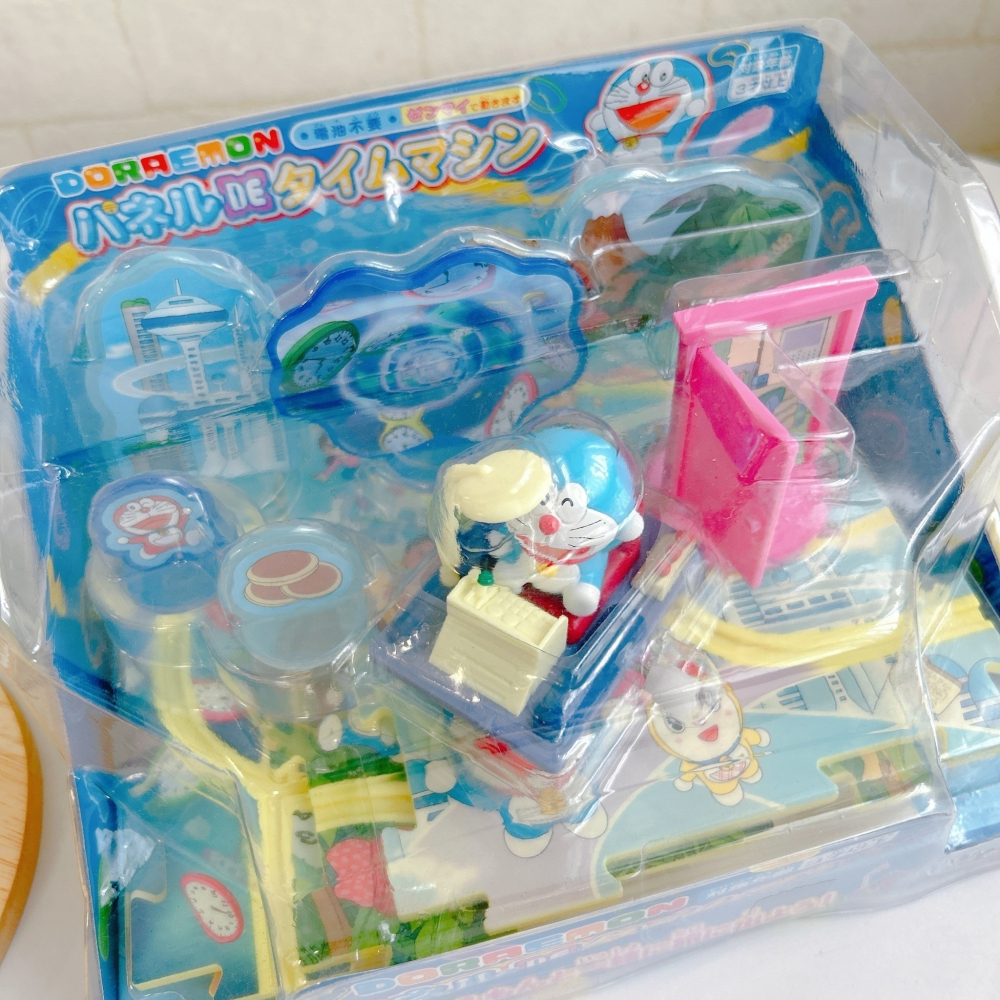 🎈彩虹尾巴🎈哆啦A夢發條行走拼圖軌道組 Doraemon 玩具 時光機-細節圖9