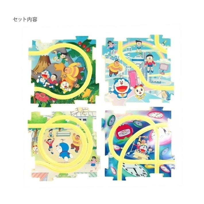 🎈彩虹尾巴🎈哆啦A夢發條行走拼圖軌道組 Doraemon 玩具 時光機-細節圖11