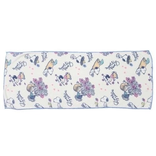 🎈彩虹尾巴🎈史努比熱愛大自然系列速乾毛巾 SNOOPY 史奴比 長毛巾 親膚毛巾 花 沙坑-細節圖6