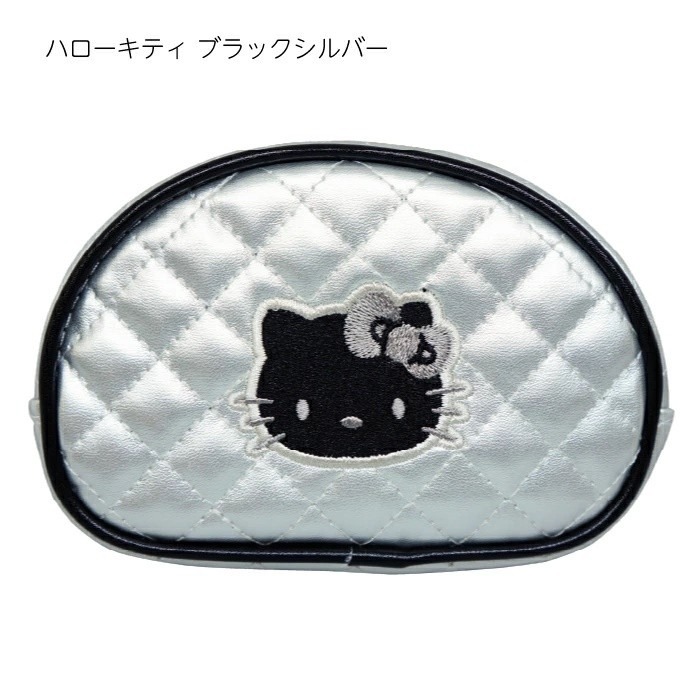 🎈彩虹尾巴🎈Hello Kitty菱格收納包附鏡 化妝包 鏡子包 小物包 凱蒂貓 化妝包 收納小包萬用包 桃紅豹紋-細節圖8