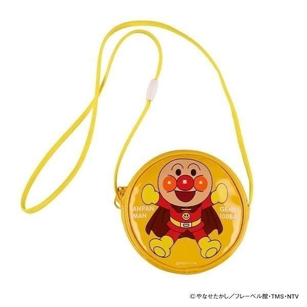 🎈彩虹尾巴🎈日本製麵包超人系列人物斜背包 ANPANMAN 小背包 小包包 黃色 黃色-細節圖5