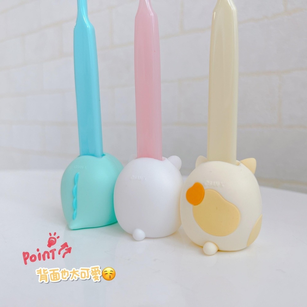 🎈彩虹尾巴🎈角落小夥伴系列立體牙刷附收納架 San-X 角落生物 白熊 貓咪 蜥蜴 恐龍-細節圖8
