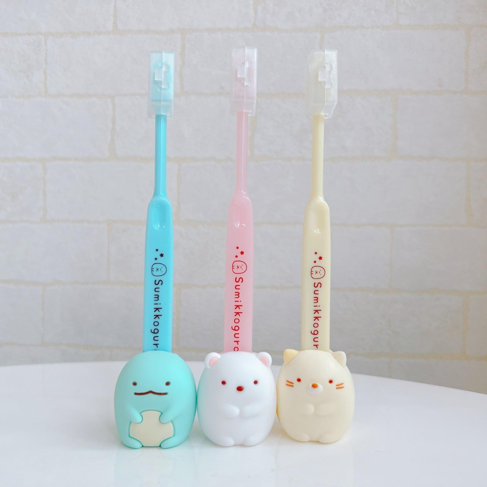 🎈彩虹尾巴🎈角落小夥伴系列立體牙刷附收納架 San-X 角落生物 白熊 貓咪 蜥蜴 恐龍-細節圖7