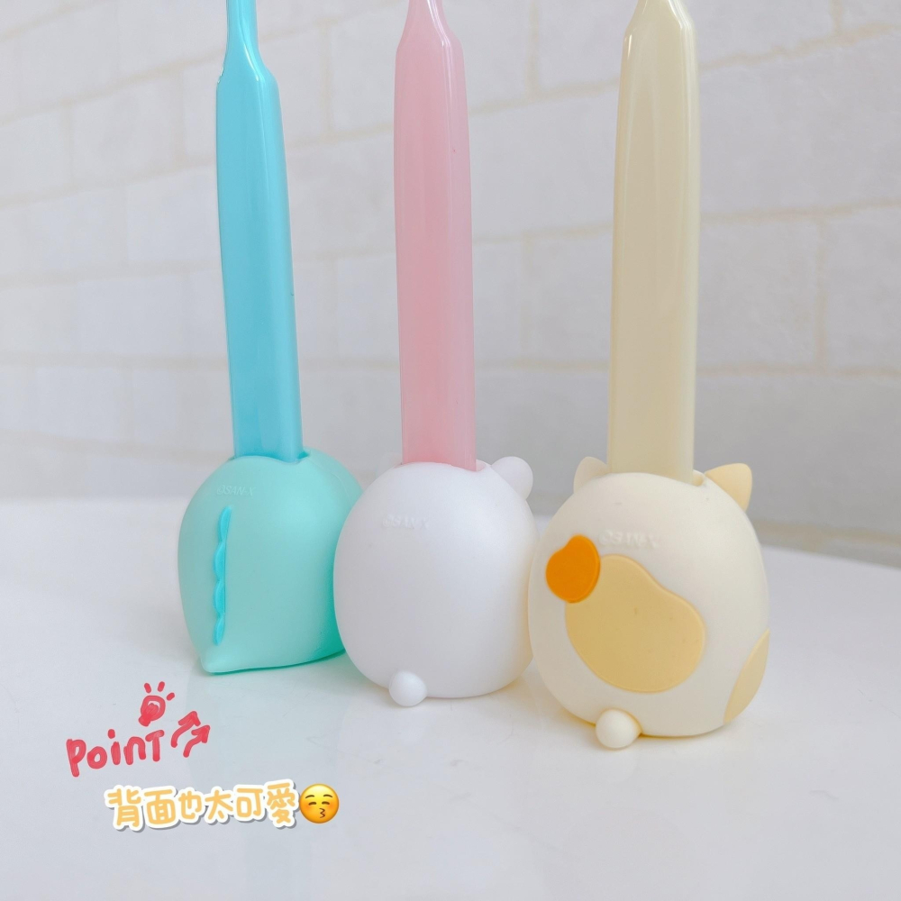 🎈彩虹尾巴🎈角落小夥伴系列立體牙刷附收納架 San-X 角落生物 白熊 貓咪 蜥蜴 恐龍-細節圖8