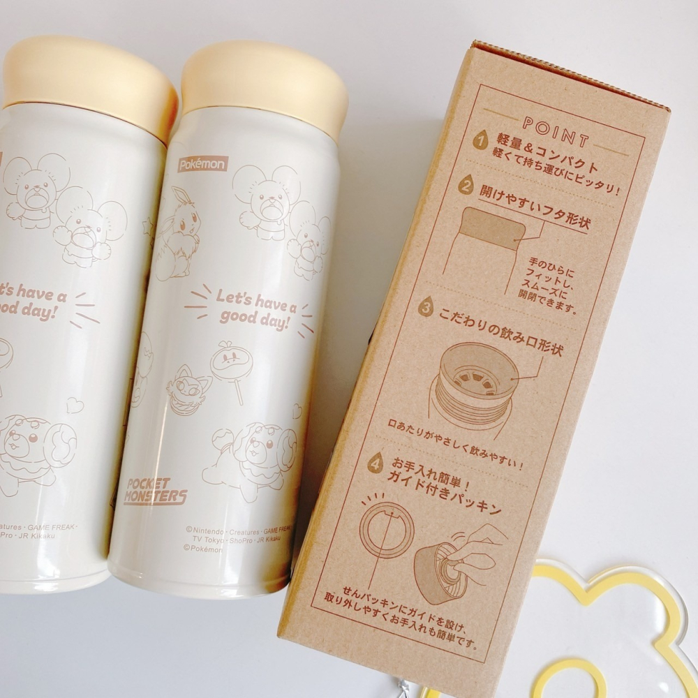 🎈彩虹尾巴🎈寶可夢滿版系列輕量保溫杯 480ml 保溫保冷杯瓶 保溫瓶 皮卡丘 新葉喵 呆火鱷 潤水鴨-細節圖8