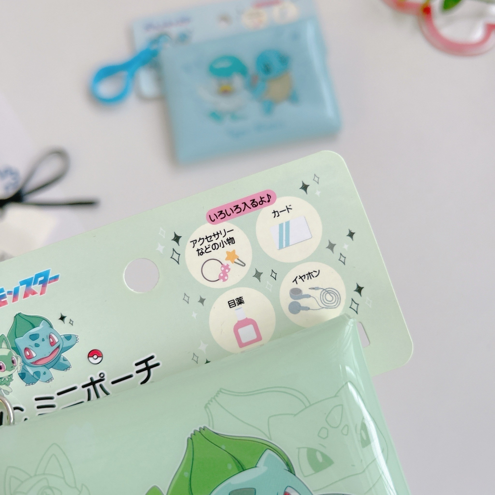 🎈彩虹尾巴🎈寶可夢扣環零錢包 妙蛙種子 新葉貓 傑尼龜 潤水鴨 草系 水系 塑膠零錢包-細節圖5