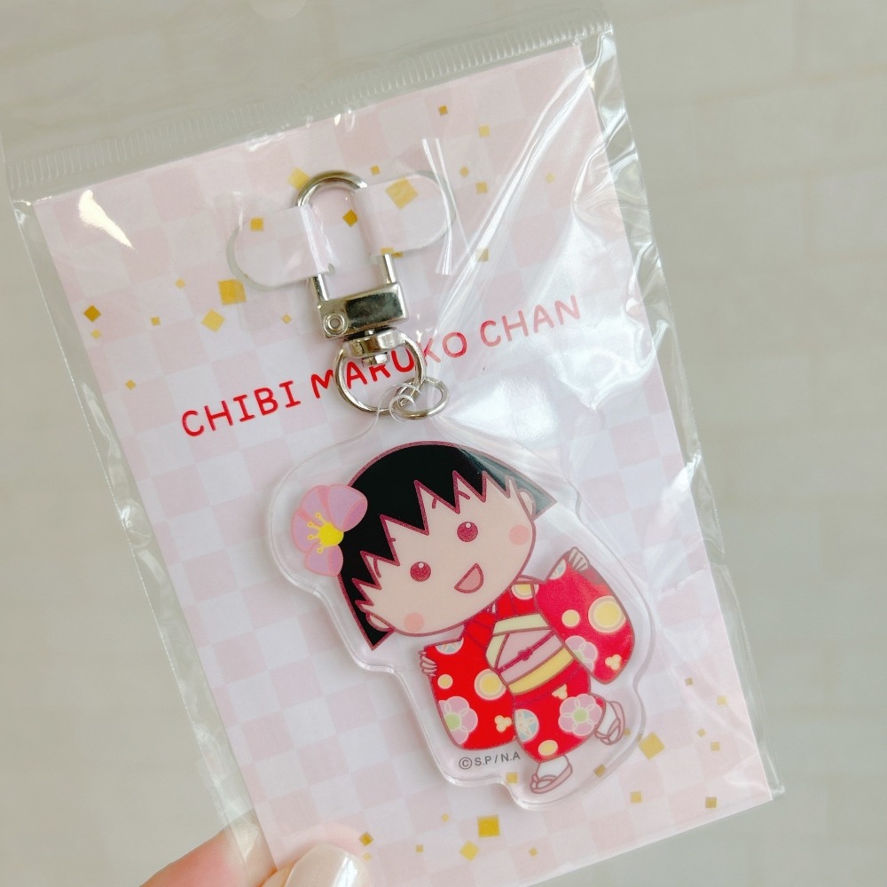 🎈彩虹尾巴🎈小丸子和服系列壓克力鑰匙圈 和服 和風 夏季 小玉 櫻友藏 小丸子爺爺-細節圖6