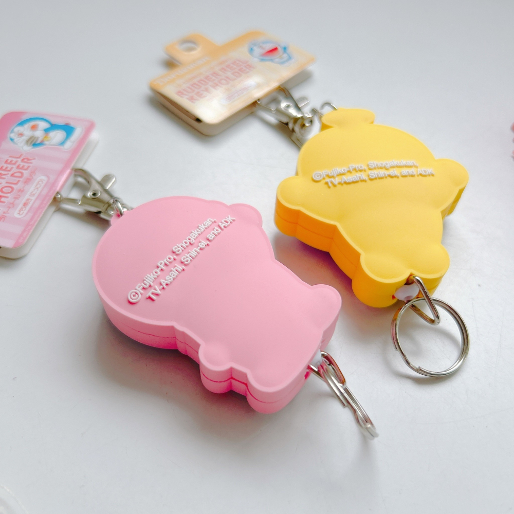 🎈彩虹尾巴🎈哆啦A夢造型伸縮易拉扣 小叮噹  Doraemon 銅鑼燒 竹蜻蜓 鑰匙圈掛勾-細節圖2