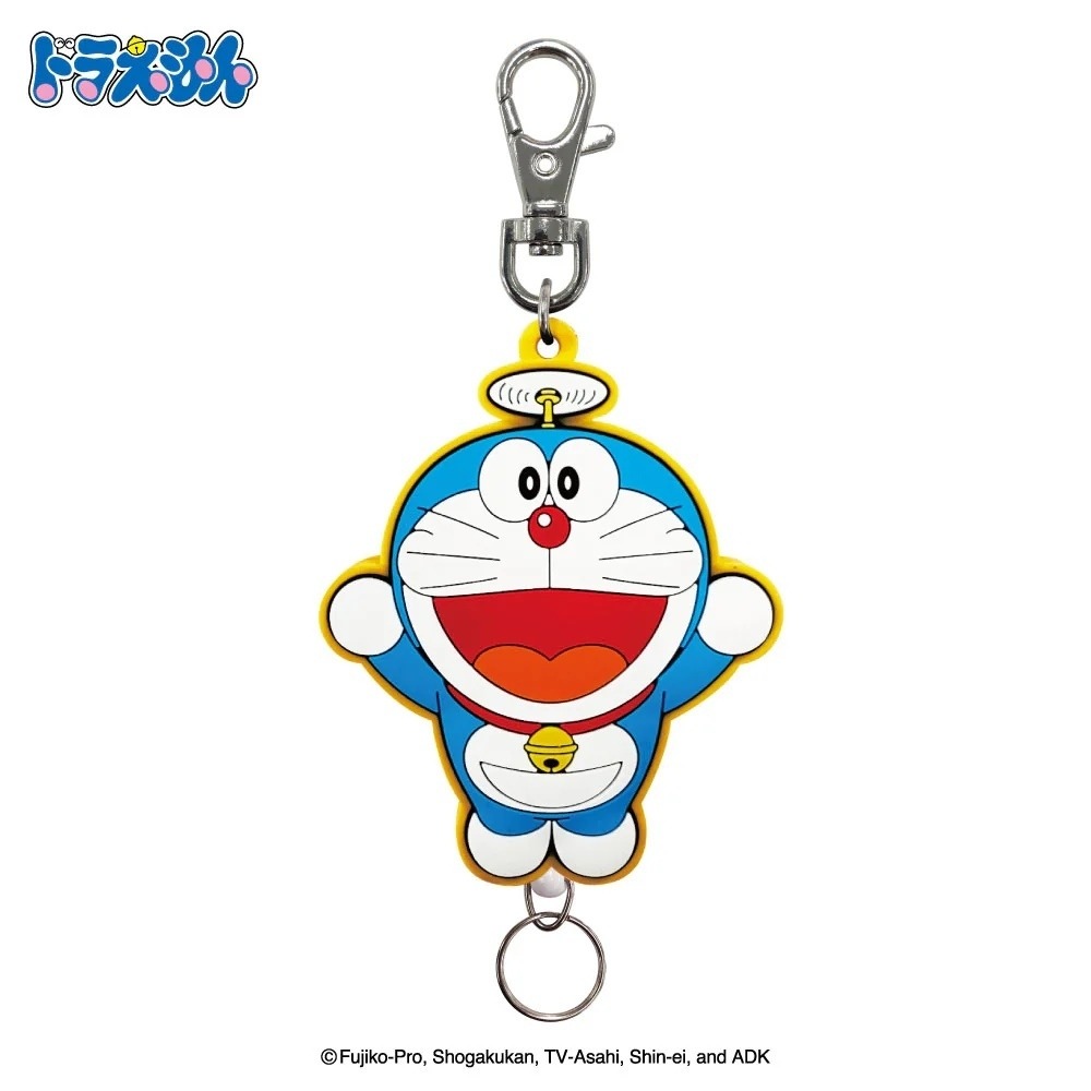 🎈彩虹尾巴🎈哆啦A夢造型伸縮易拉扣 小叮噹  Doraemon 銅鑼燒 竹蜻蜓 鑰匙圈掛勾-細節圖6