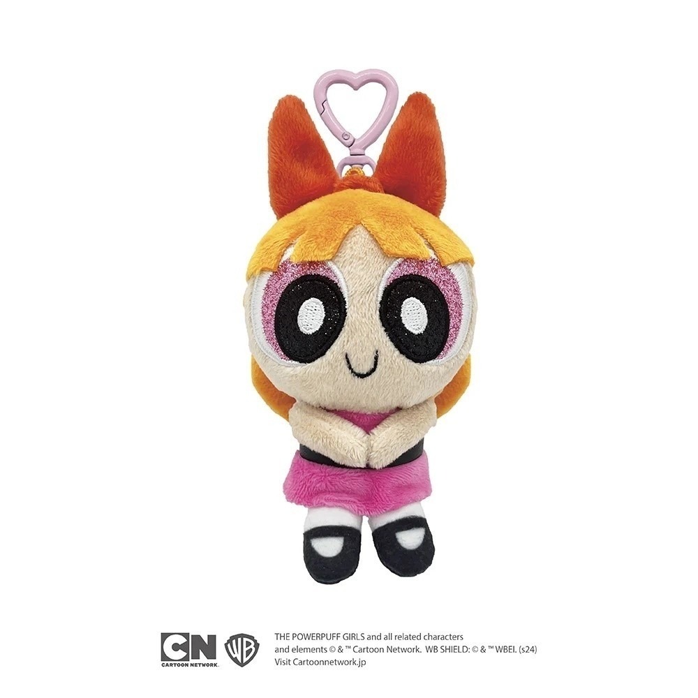 🎈彩虹尾巴🎈飛天小女警愛心扣絨毛吊飾 花花 泡泡 毛毛 The Powerpuff Girls 娃娃吊飾-細節圖5