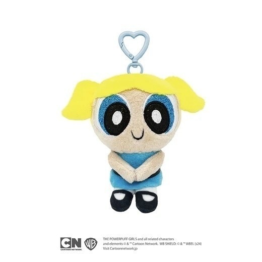 🎈彩虹尾巴🎈飛天小女警愛心扣絨毛吊飾 花花 泡泡 毛毛 The Powerpuff Girls 娃娃吊飾-細節圖6
