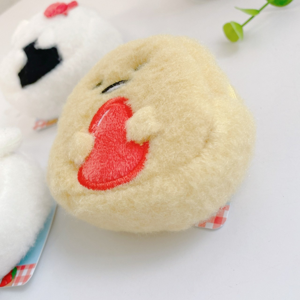 🎈彩虹尾巴🎈三麗鷗御飯糰系列零錢包附扣 絨毛零錢包扣環 飯糰造型 KITTY 大耳狗 蛋黃哥 拉鍊零錢包-細節圖4