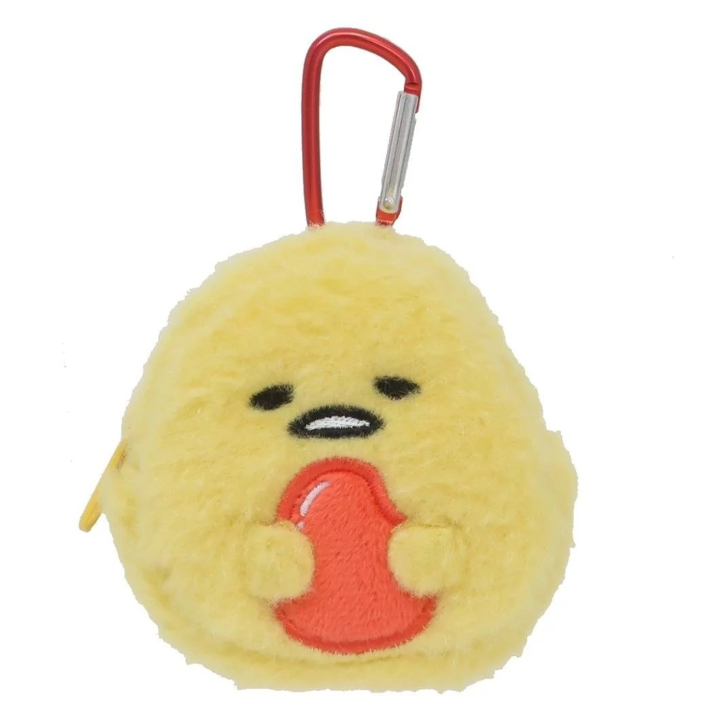 🎈彩虹尾巴🎈三麗鷗御飯糰系列零錢包附扣 絨毛零錢包扣環 飯糰造型 KITTY 大耳狗 蛋黃哥 拉鍊零錢包-細節圖9