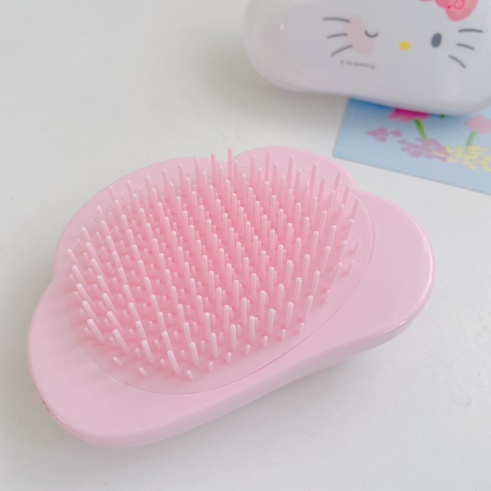 🎈彩虹尾巴🎈三麗鷗雲朵造型手握梳 KITTY 大耳狗  美樂蒂 酷洛米 人魚漢頓 梳子 塑膠梳子-細節圖3
