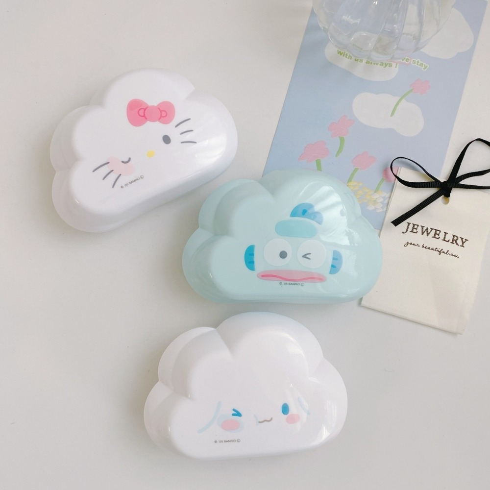 🎈彩虹尾巴🎈三麗鷗雲朵造型手握梳 KITTY 大耳狗  美樂蒂 酷洛米 人魚漢頓 梳子 塑膠梳子-細節圖7