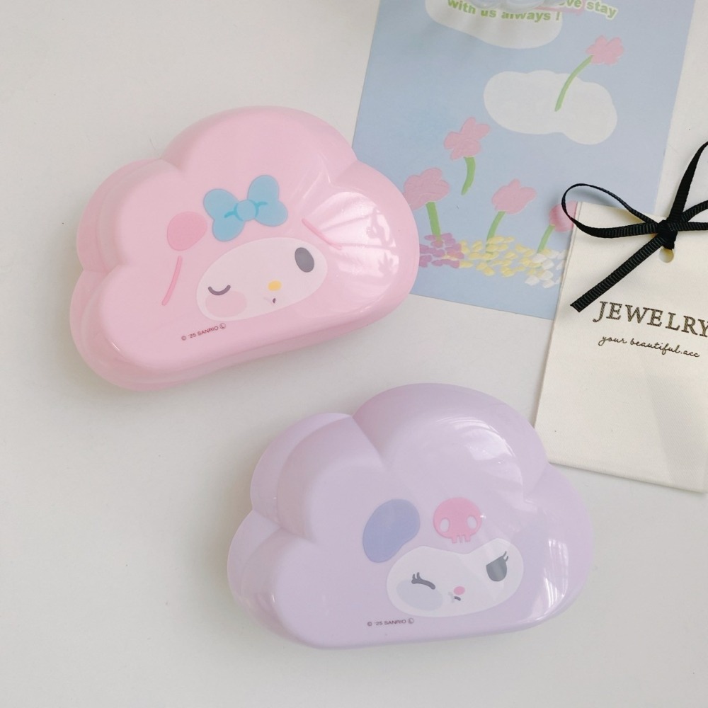 🎈彩虹尾巴🎈三麗鷗雲朵造型手握梳 KITTY 大耳狗  美樂蒂 酷洛米 人魚漢頓 梳子 塑膠梳子-細節圖8