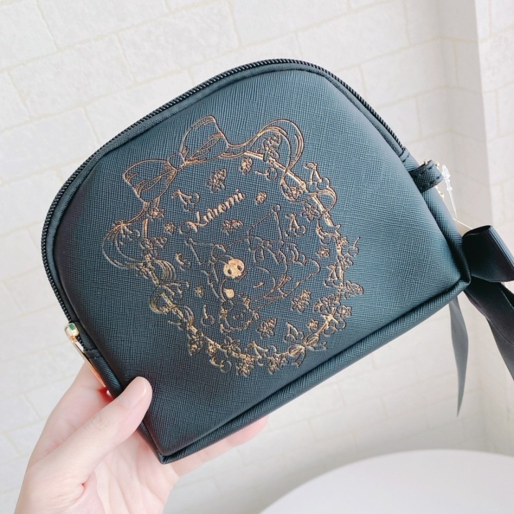 🎈彩虹尾巴🎈三麗鷗緞帶蝴蝶結皮質化妝包 KITTY 大耳狗 美樂蒂 酷洛米 小物包 收納小包-細節圖7